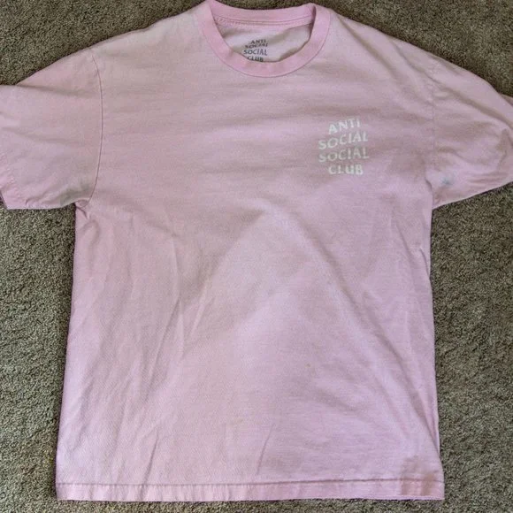 Anti Social Social Club Shirts Pink Assc Tshirt Poshmark